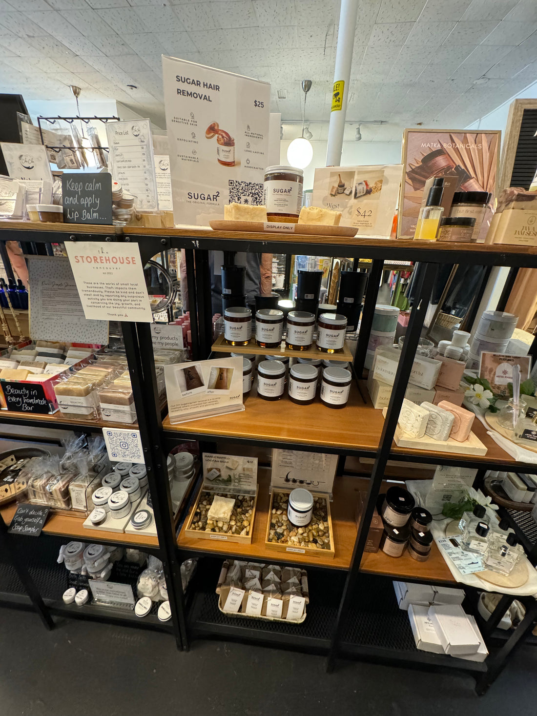 The Storehouse x Sugar Squared full shelf