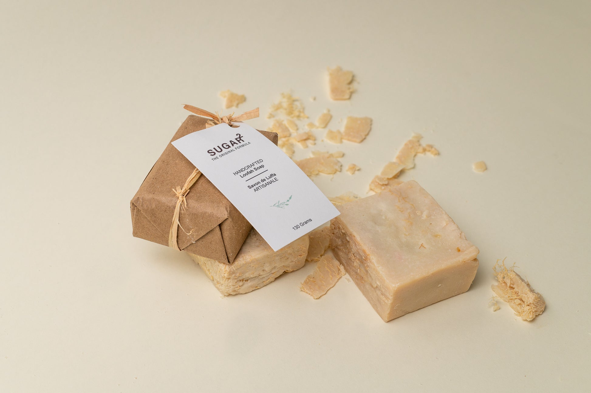 Loofah soap and packaging